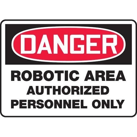 OSHA DANGER SAFETY SIGN  ROBOTIC MEQM113XP